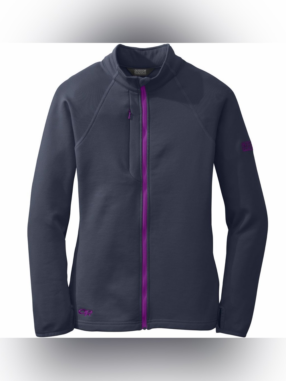 Outdoor Research Women's Jacket Radiant Hybrid Full Zip Small Blue Softshell